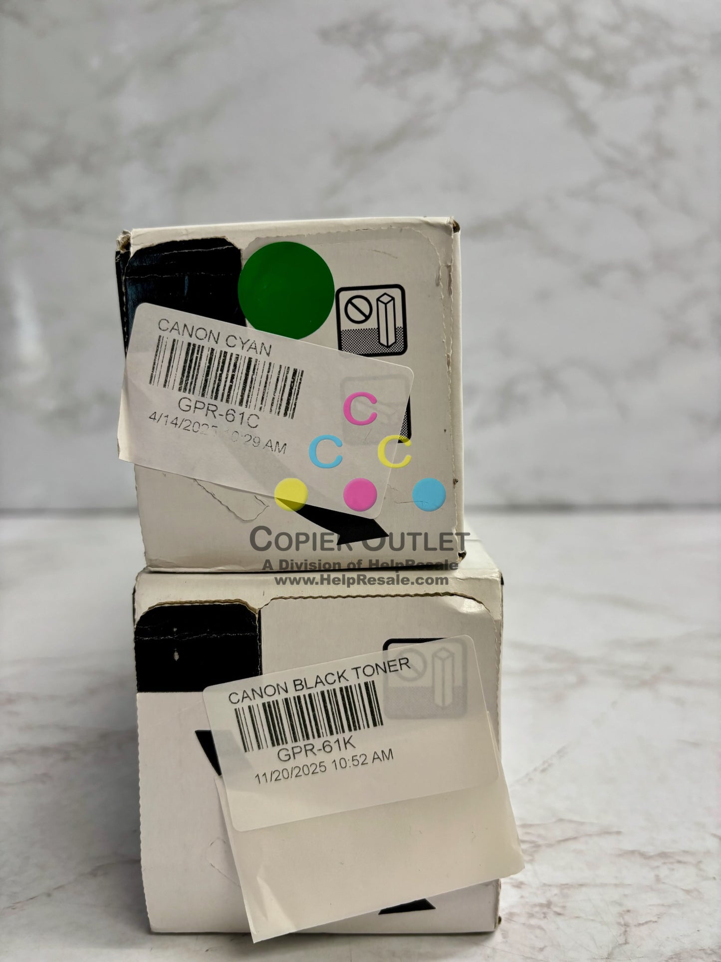 2 New Genuine Canon iR Adv C5840i,C5850i CK Toners GPR-61 (No Magenta&Yellow)