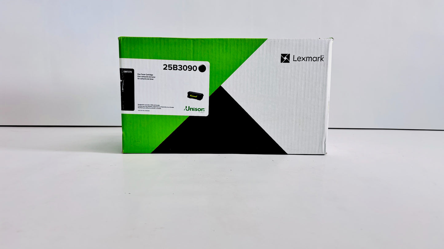 New Genuine Lexmark XM7370 Black Toner 25B3090 Same Day Shipping