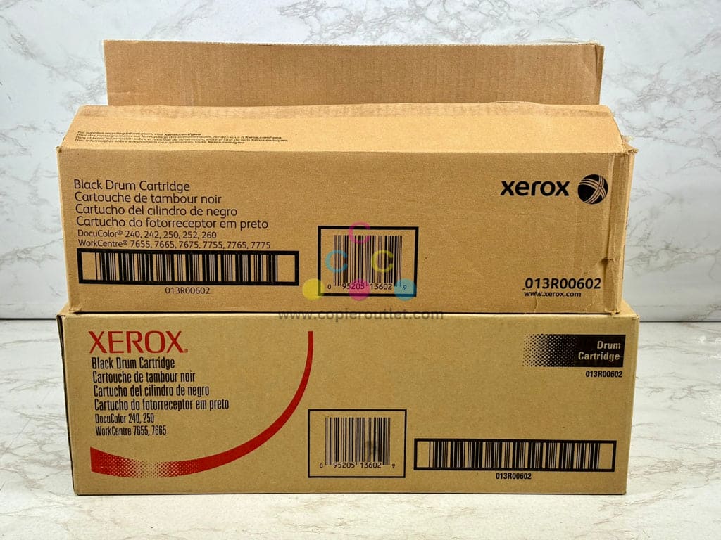 2 Open OEM Xerox DoCu Color 240,242,250  Black Drum Cart 013R00602 Same Day Ship!