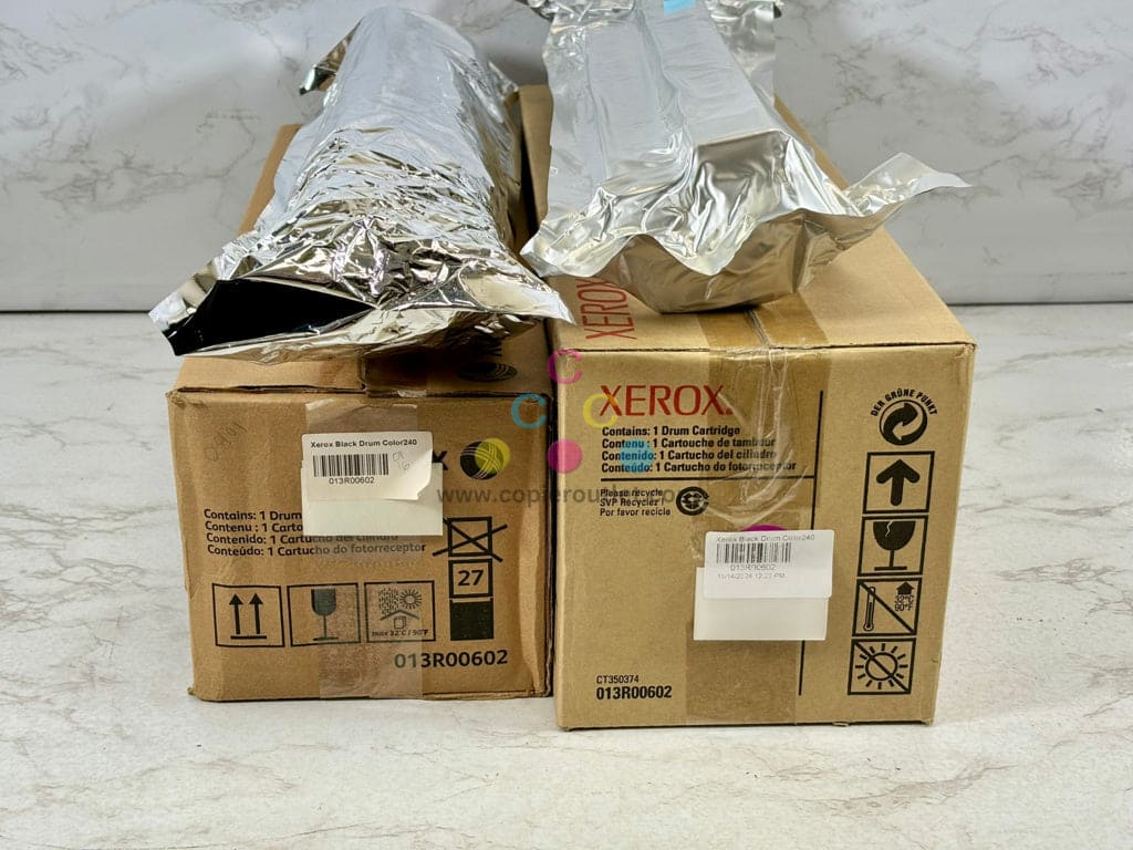 2 Open OEM Xerox DoCu Color 240,242,250  Black Drum Cart 013R00602 Same Day Ship!