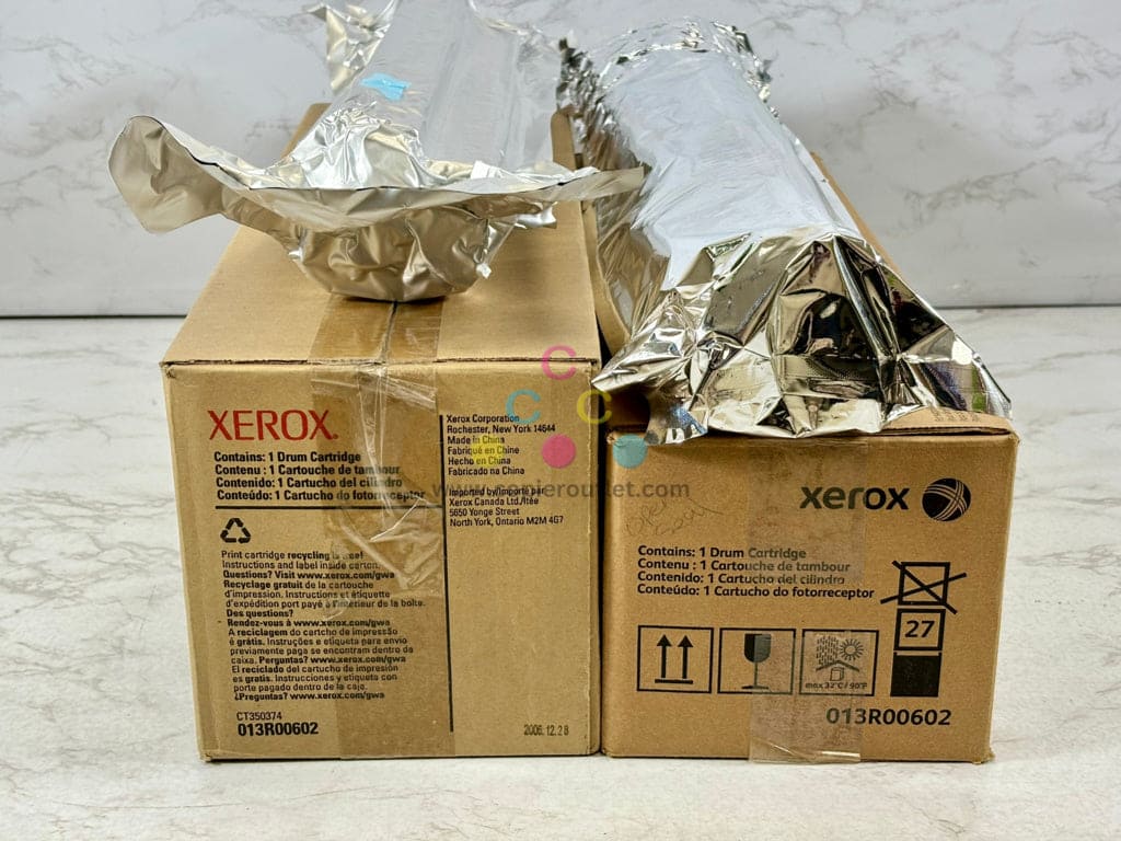 2 Open OEM Xerox DoCu Color 240,242,250  Black Drum Cart 013R00602 Same Day Ship!
