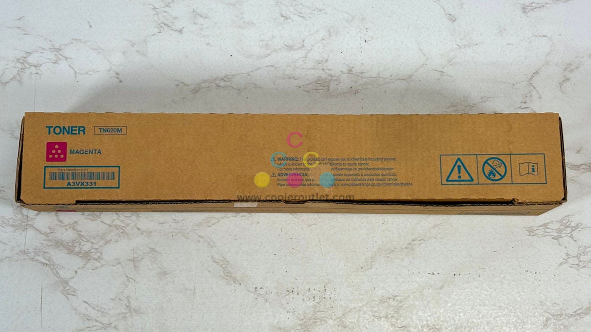 OEM Konica AccurioPress C2060L,C3070L Toner TN620M, A3VX331 (Water Stained Box)