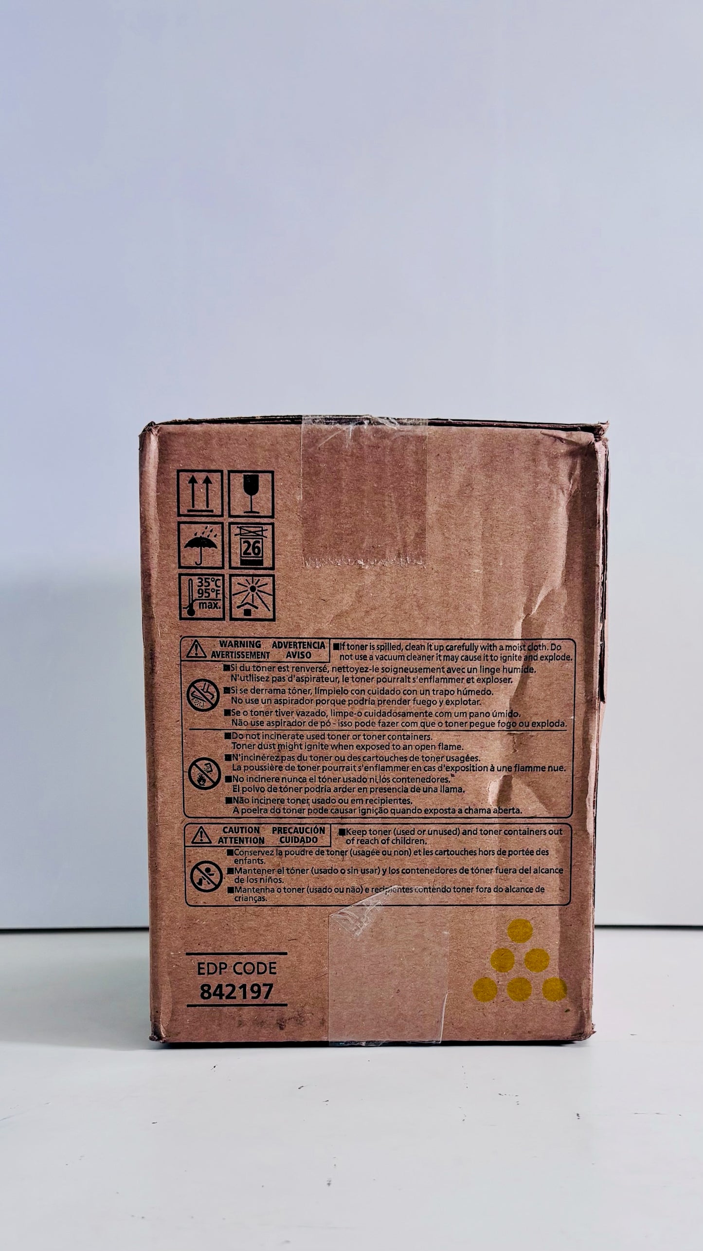 New Genuine Ricoh MPC8003, IMC6500,IMC8000 Yellow Toner 842197 Same Day Ship