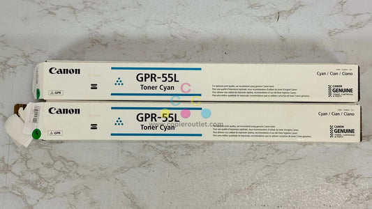 2 Open Genuine Canon iR-ADV C5535,C5540,C5550,C5560,C5750 GPR-55L Cyan Toners