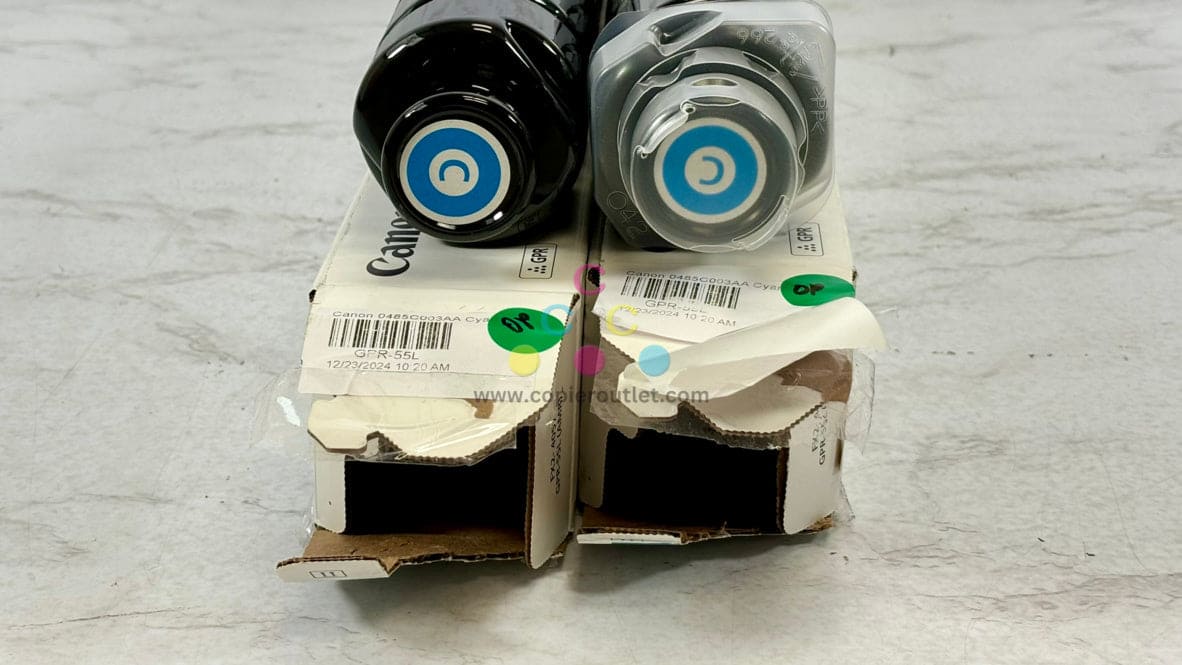 2 Open Genuine Canon iR-ADV C5535,C5540,C5550,C5560,C5750 GPR-55L Cyan Toners