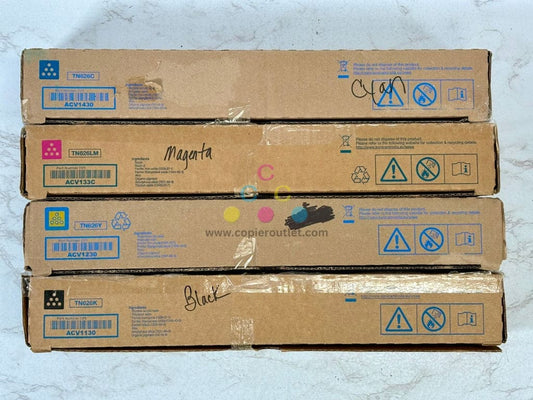 4 Cosmetic OEM Konica BHC450i,C550i TN626 CMYK Toners (TN626LM) Same Day Ship