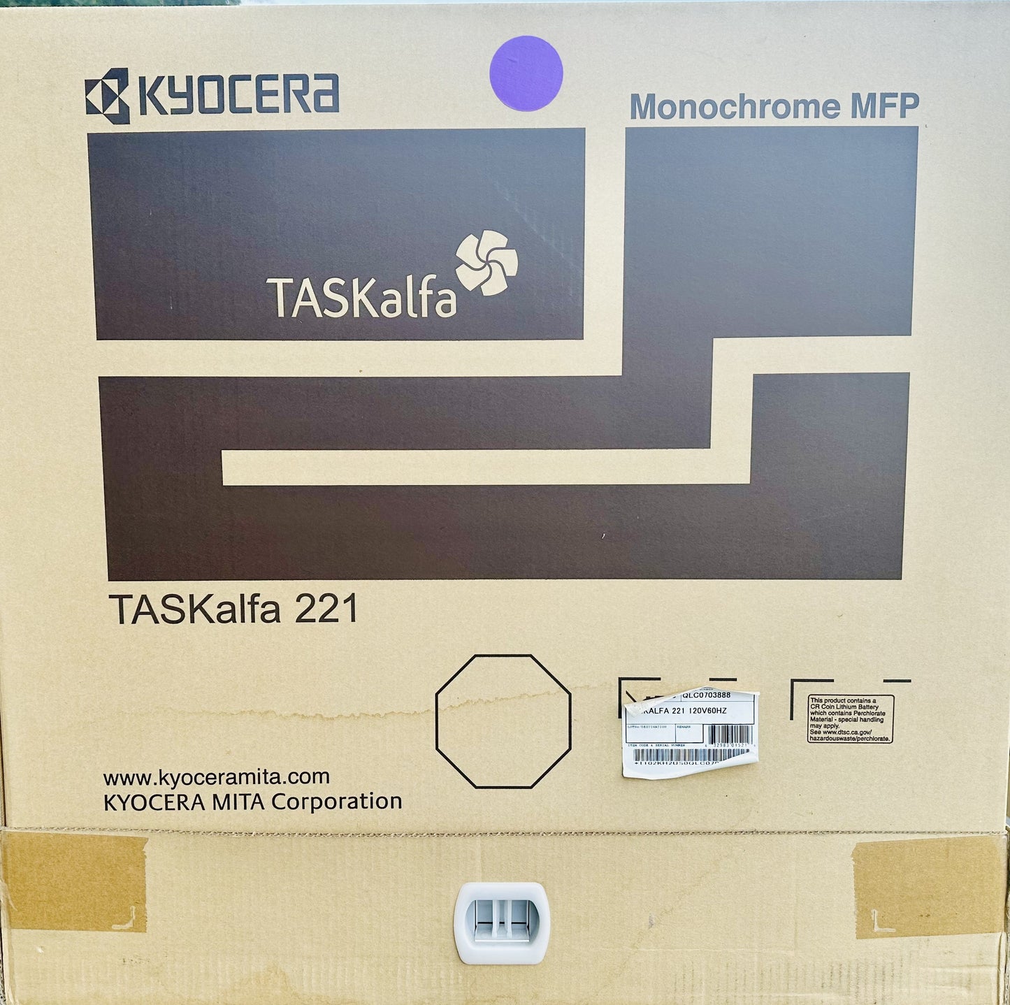 New Genuine Kyocera Taskalfa 221 Monochrome MFP Printer 1102KH2US0, 012KH2US