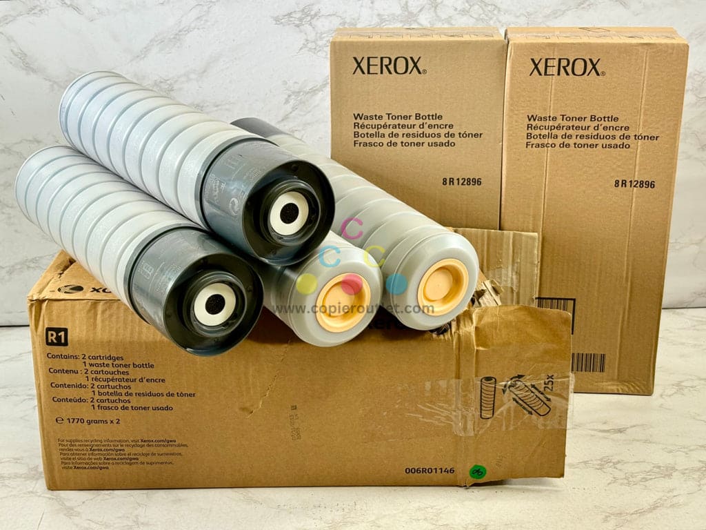 2 Open OEM Xerox WC265,C165,C175,5665,5675,5765 Black Toners 006R01146 (6R1146)