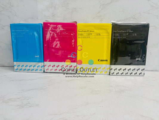 4 OEM Oce/Canon ColorWave 600PP,650PP,700PP CMYK Toner Pearls 1060099513,14,15,16