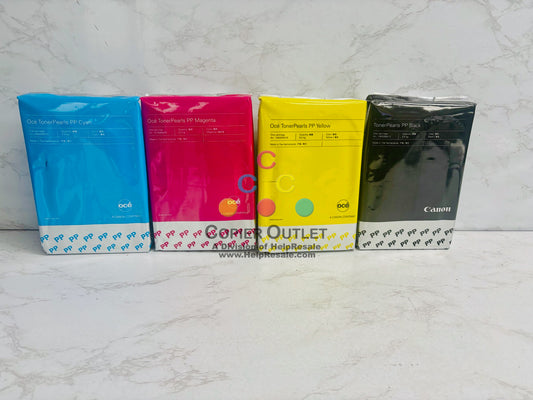 4 Genuine Oce/Canon CW600PP,650PP CMYK Toner Pearls 1060099513,15,16,1070088878