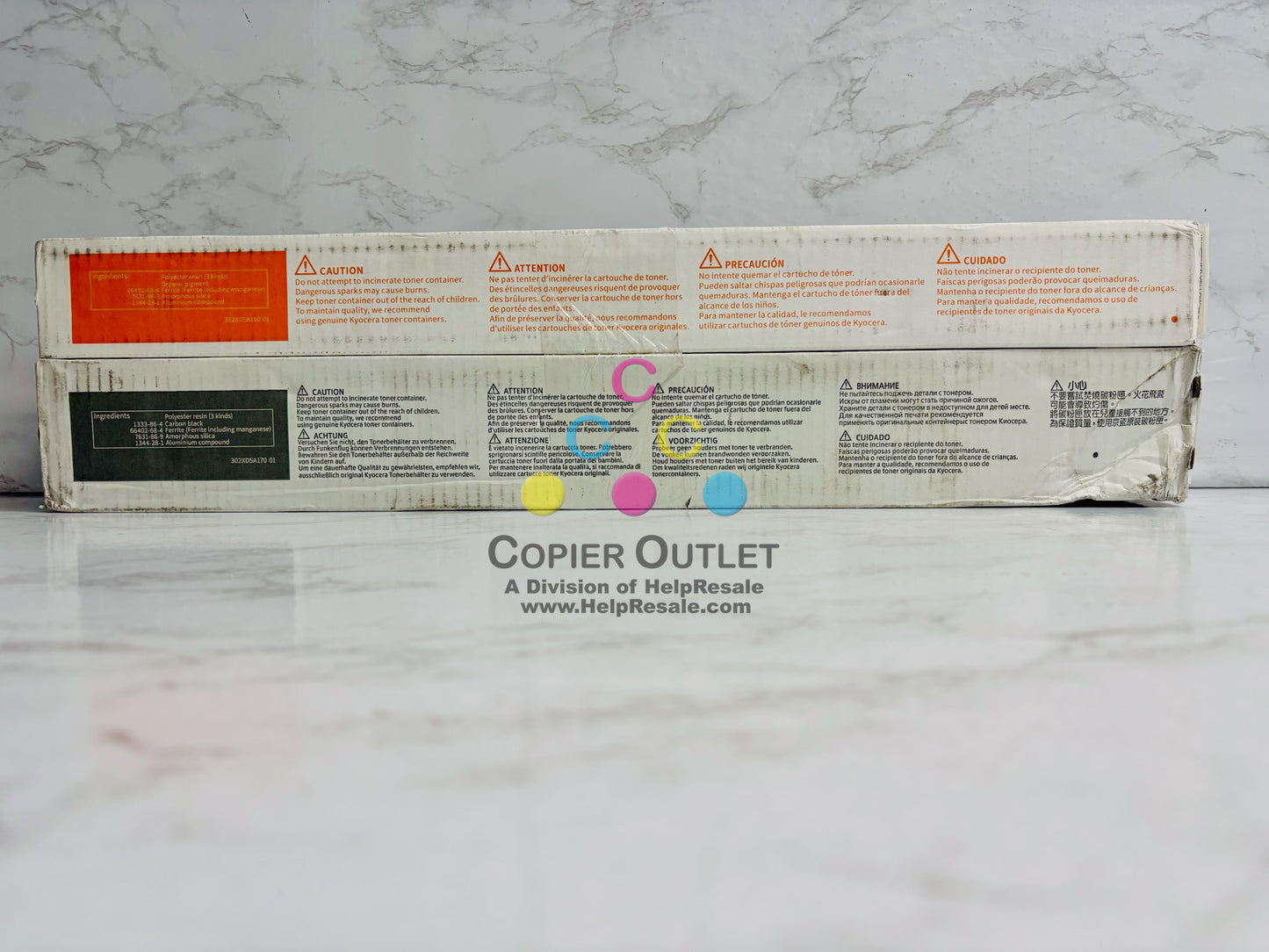 2 Genuine Kyocera TASKalfa 3554ci YK Toners TK-8377 ( No Cyan & Magenta)