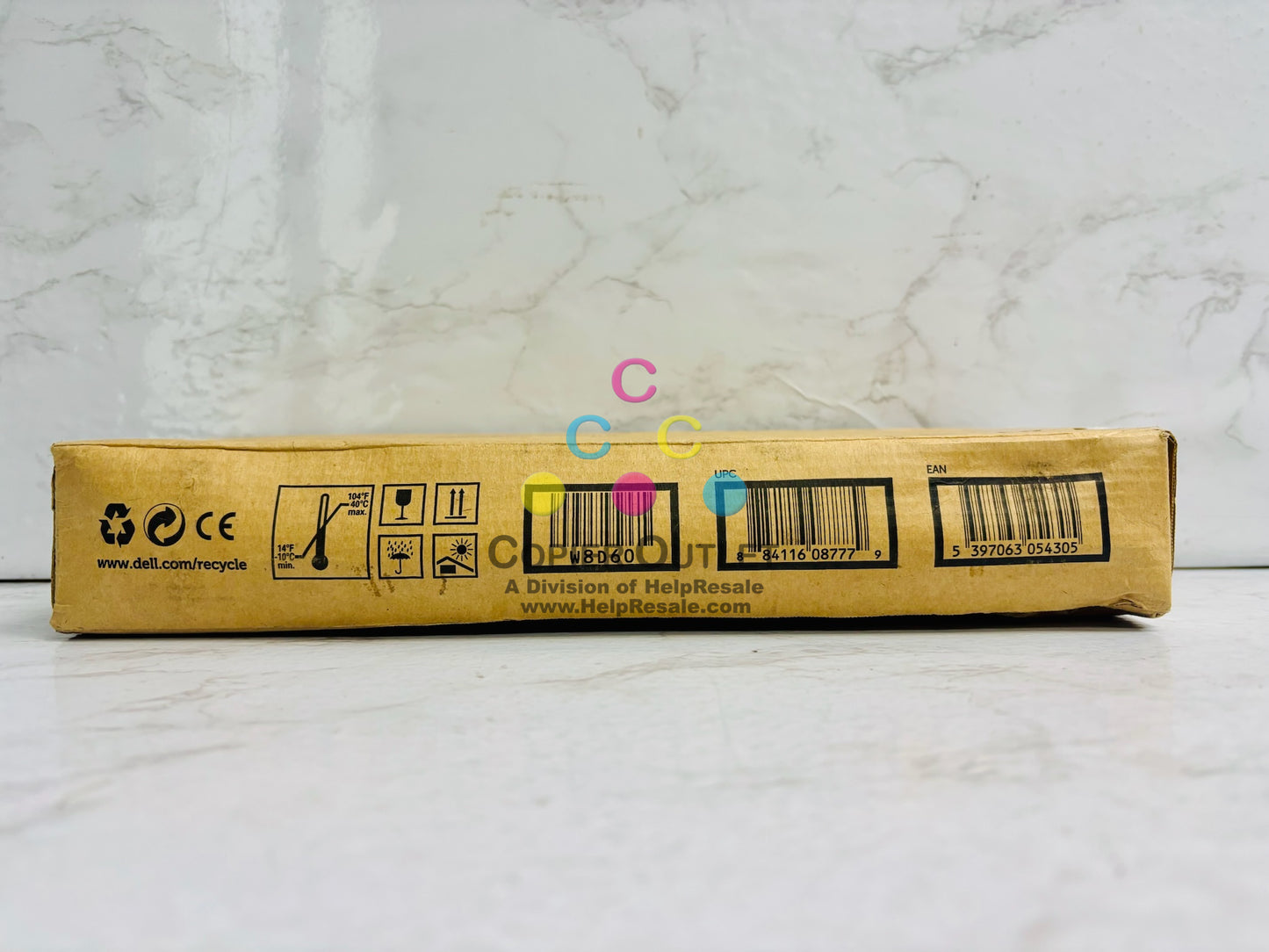 Open New Genuine Dell C3760n,C760dn,C73765dnf Black Toner W8D60 (Water Damaged Box)