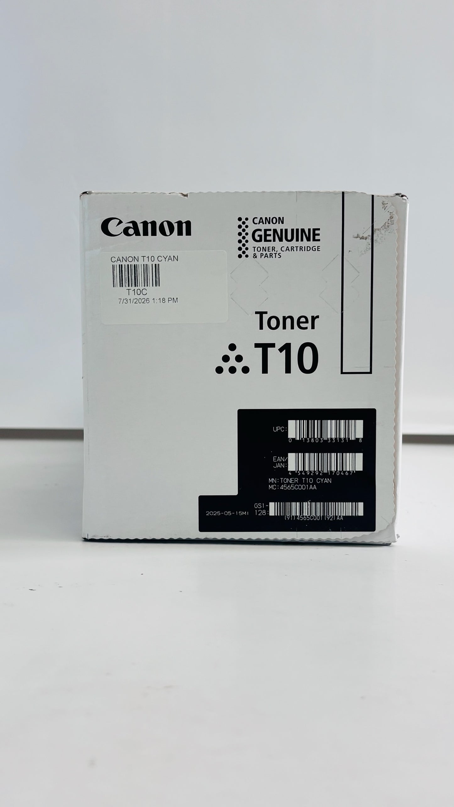 Genuine Canon LBP1538C, MF1538C Cyan High Yield Toner T10,4565C001AA