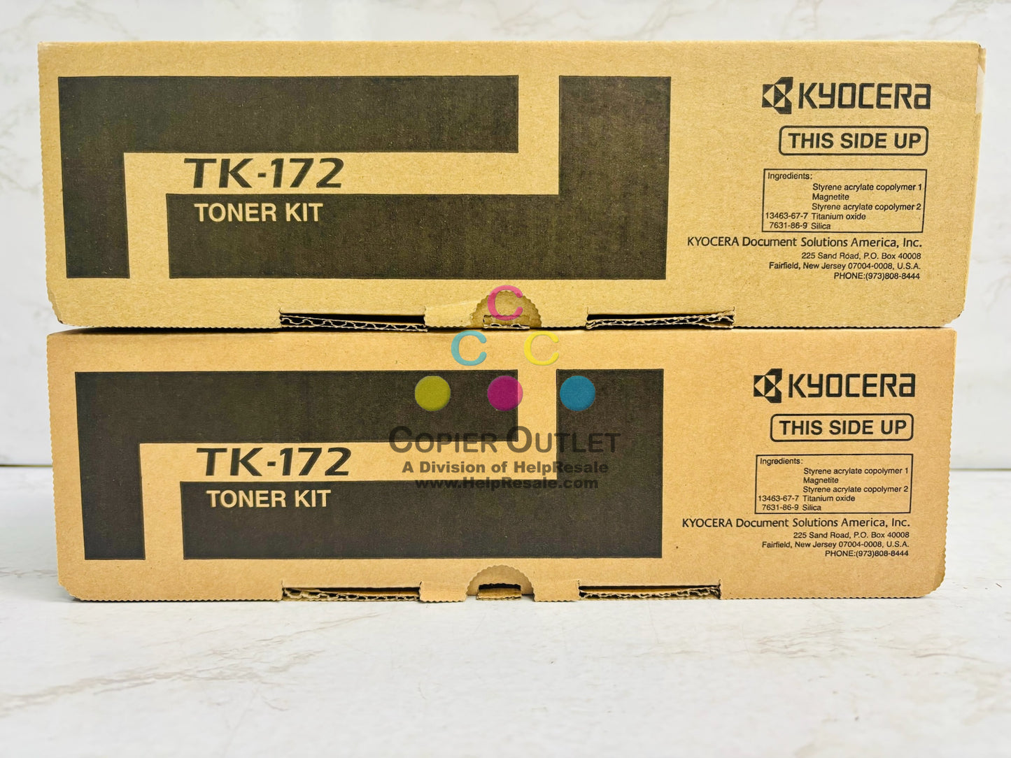2 Genuine Kyocera ECOSYS P2135d,P2135dn ,FS-1320D Black Toner TK-172
