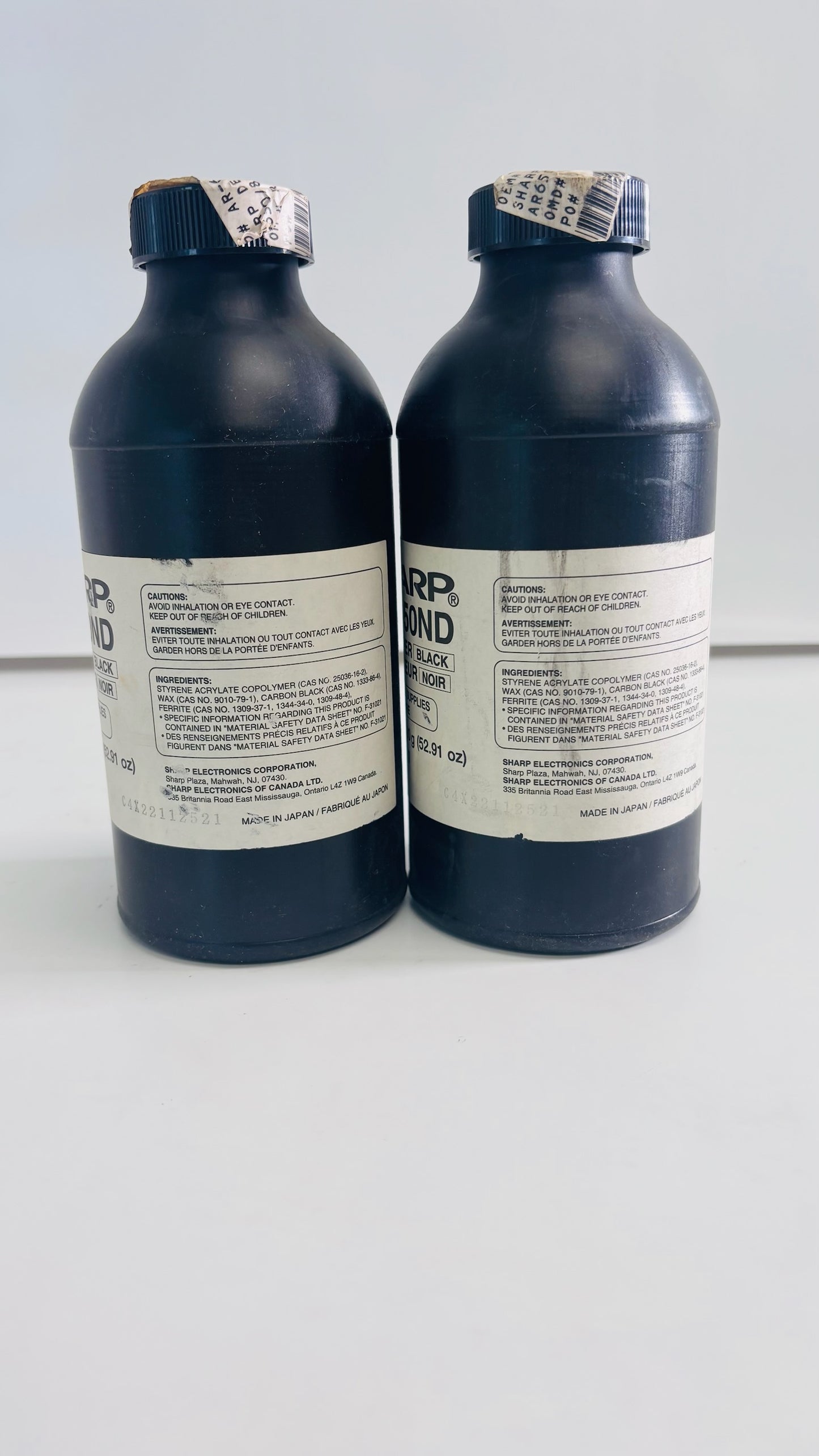 2 Genuine Sharp AR-650, 800 Black Developer AR-650ND, AR650ND