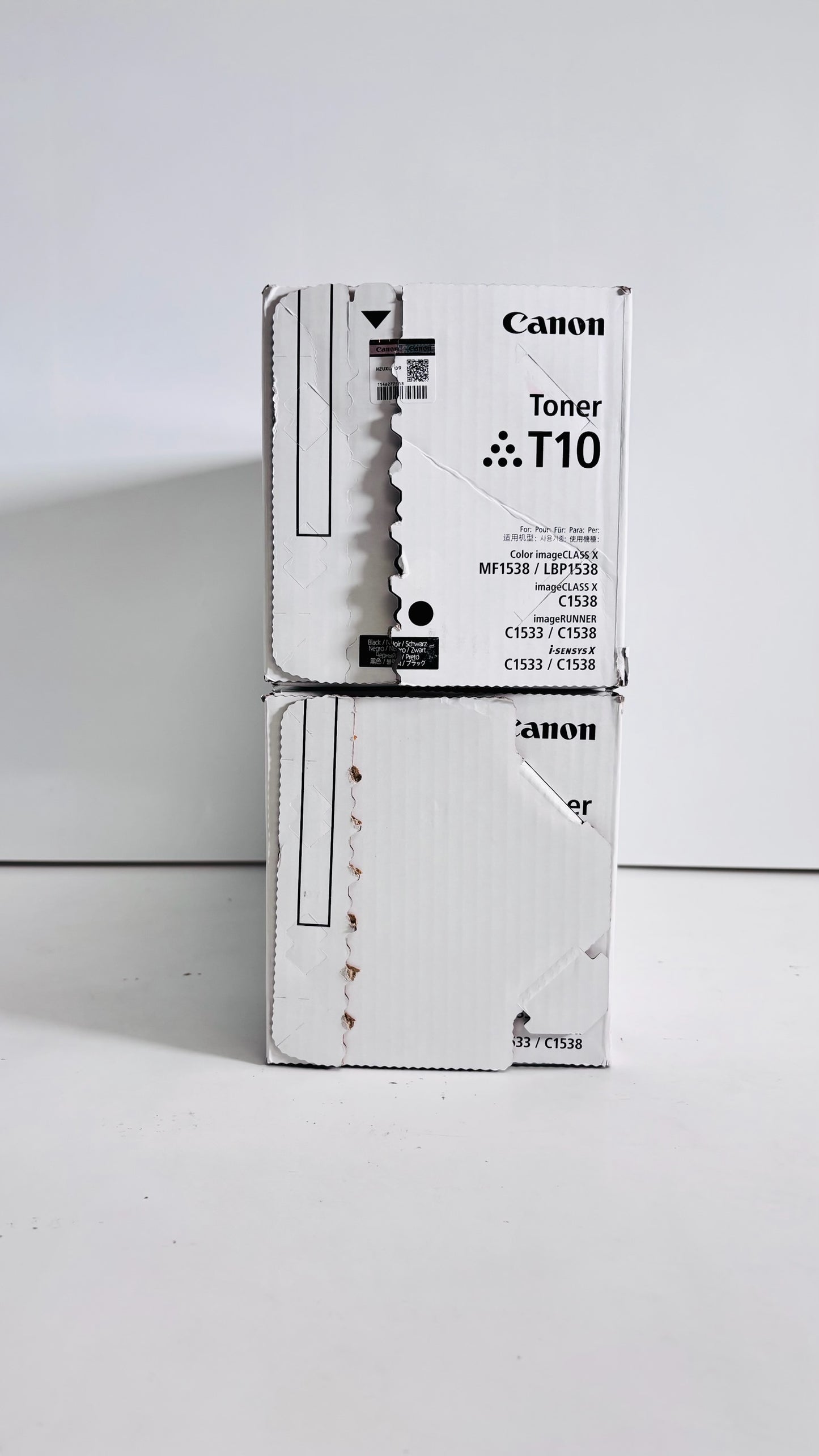 2 New Open Genuine Canon C1533, C1538 Black Toners T10K, 4566C001AA
