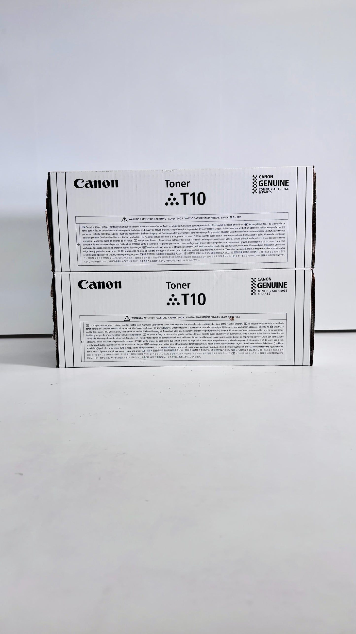 2 New Open Genuine Canon C1533, C1538 Black Toners T10K, 4566C001AA