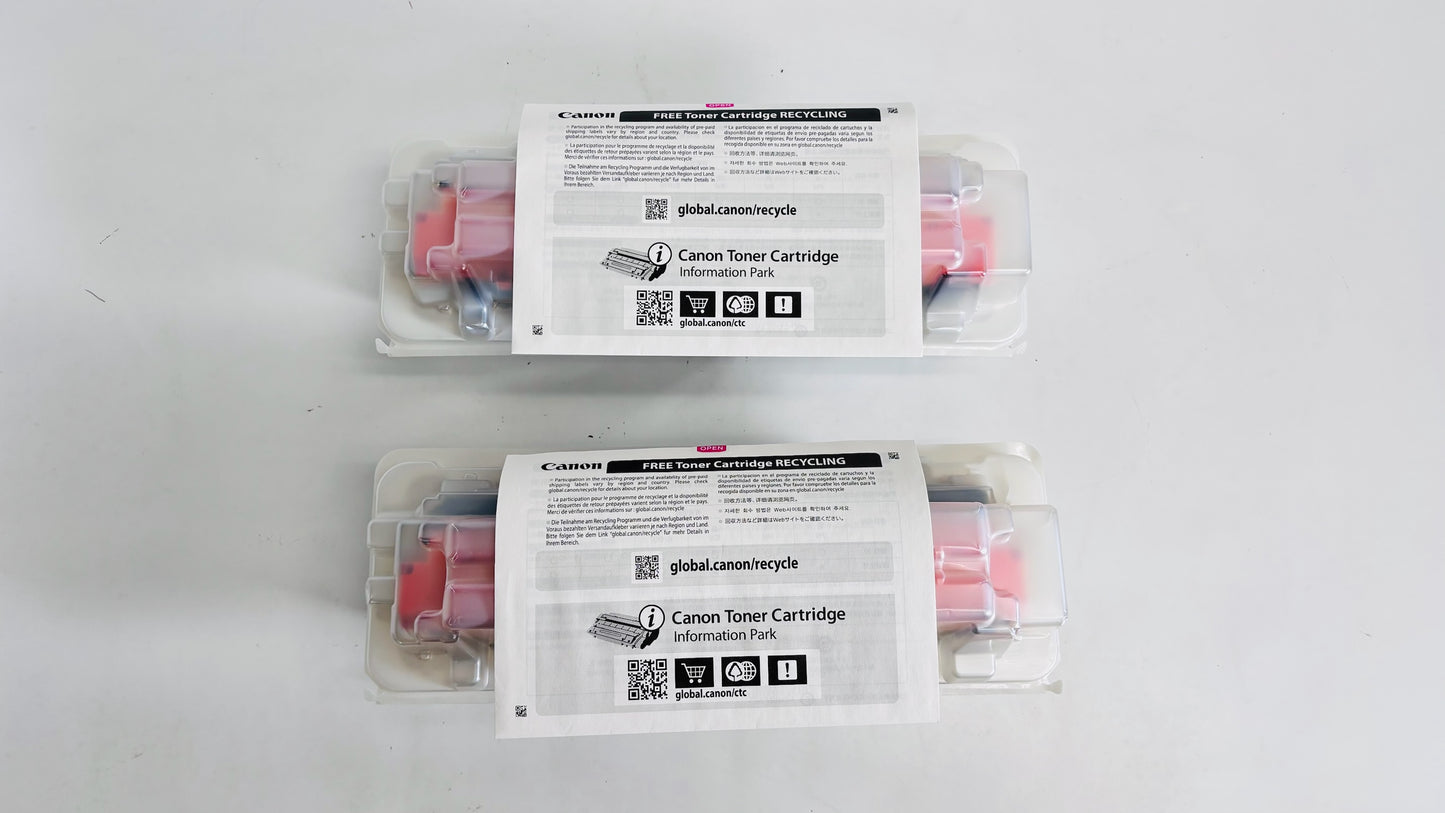 2 New Open Genuine Canon C1533, C1538 Black Toners T10K, 4566C001AA