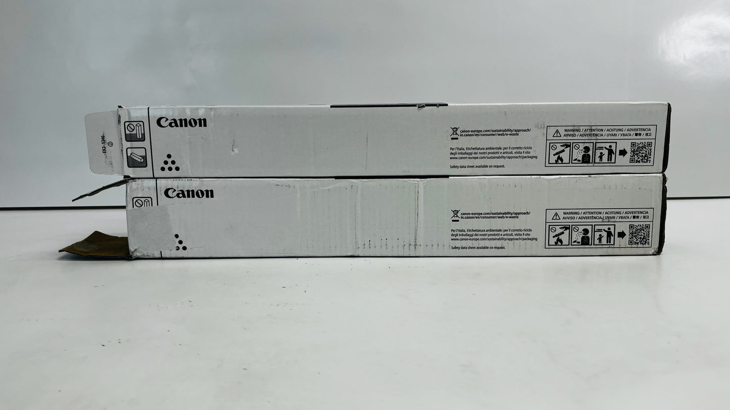 2 Open Genuine Canon iRA C5840i,C5850i Cyan & Black Toners GPR61C, GPR61K