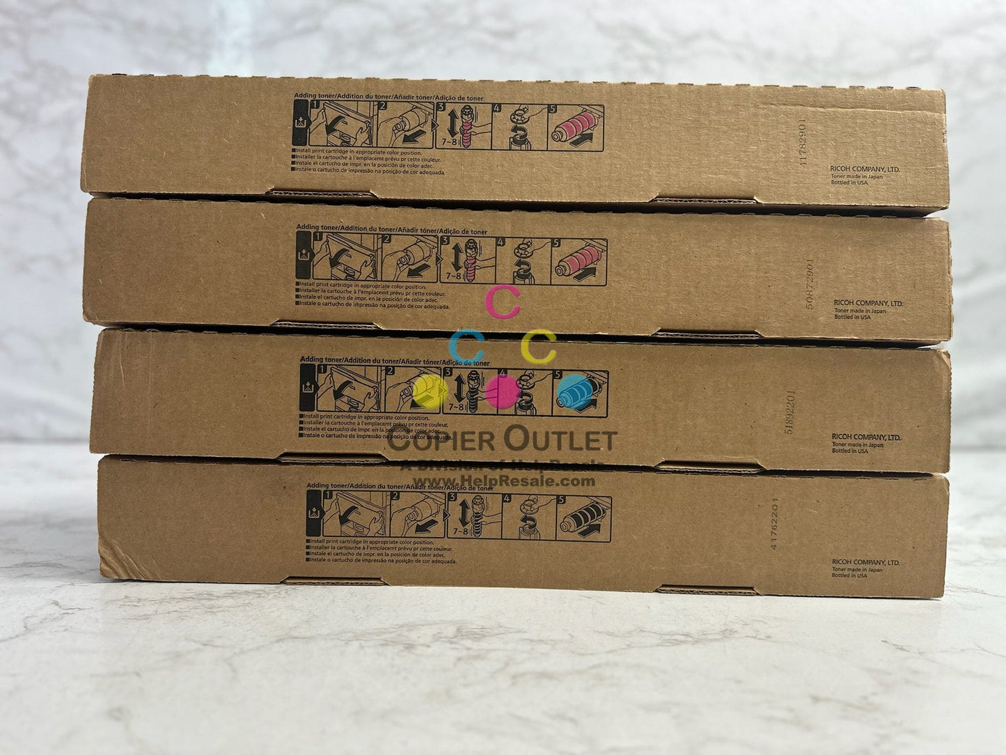 4 New Genuine Ricoh IM C4500,C6000 Magenta & Black Toners 842279,842281