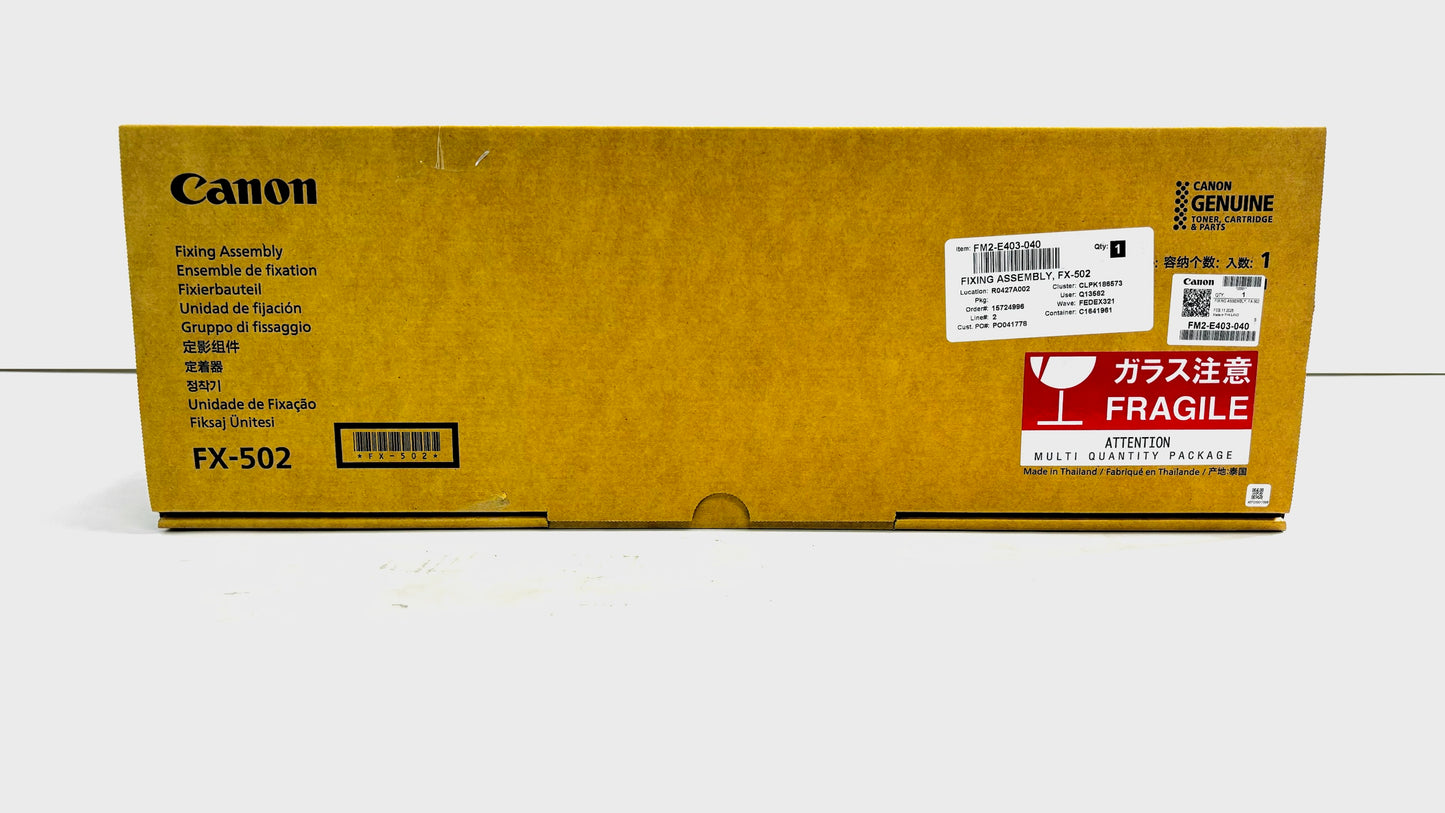 New Genuine Canon iRA DX4845i Fixing Assembly FX-502, FM2-E403-000
