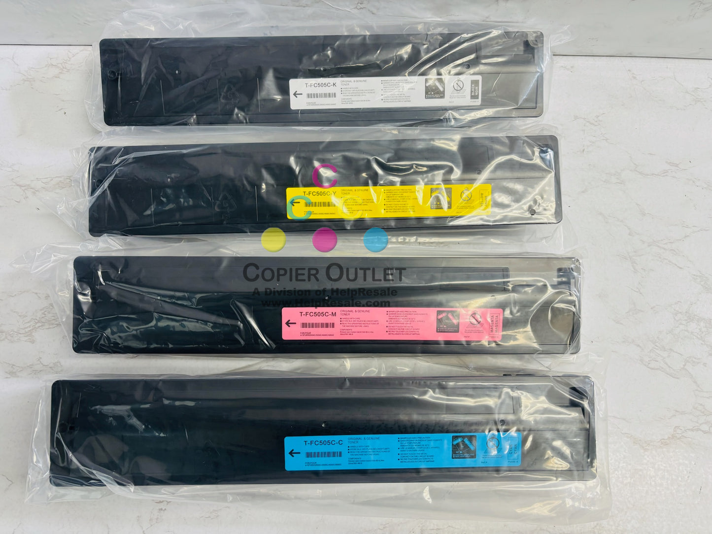 4 Unbranded Toshiba e-studio 2505AC,3005AC CMYK Toner T-FC505U