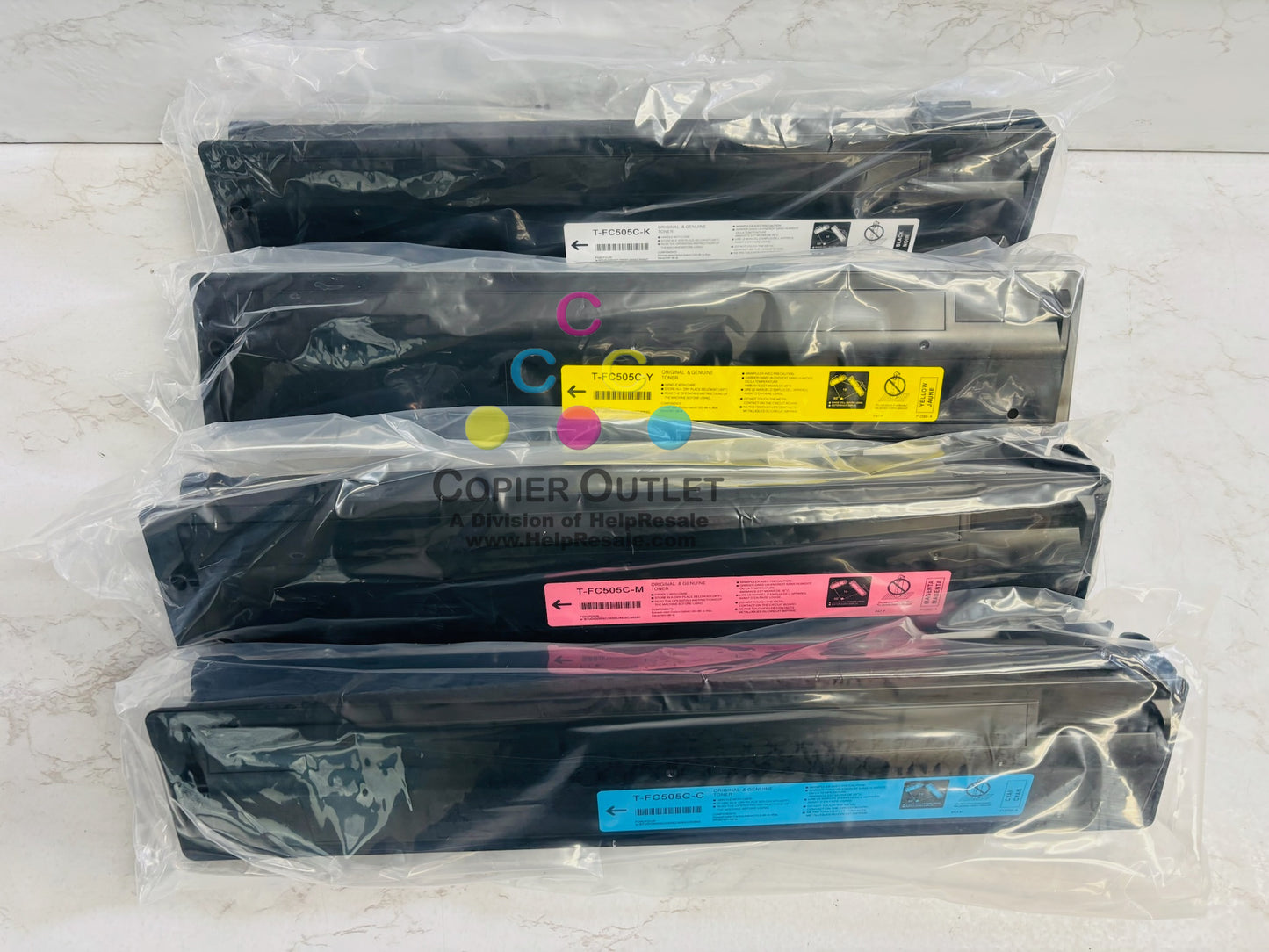 4 Unbranded Toshiba e-studio 2505AC,3005AC CMYK Toner T-FC505U