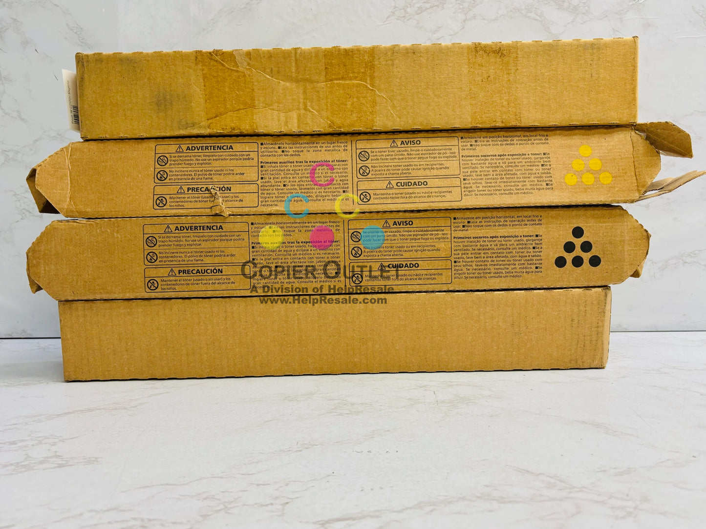 4 Cosmetic OEM Ricoh IM C2500H,IM C2000 MYKK Toners 842307,842308,842309