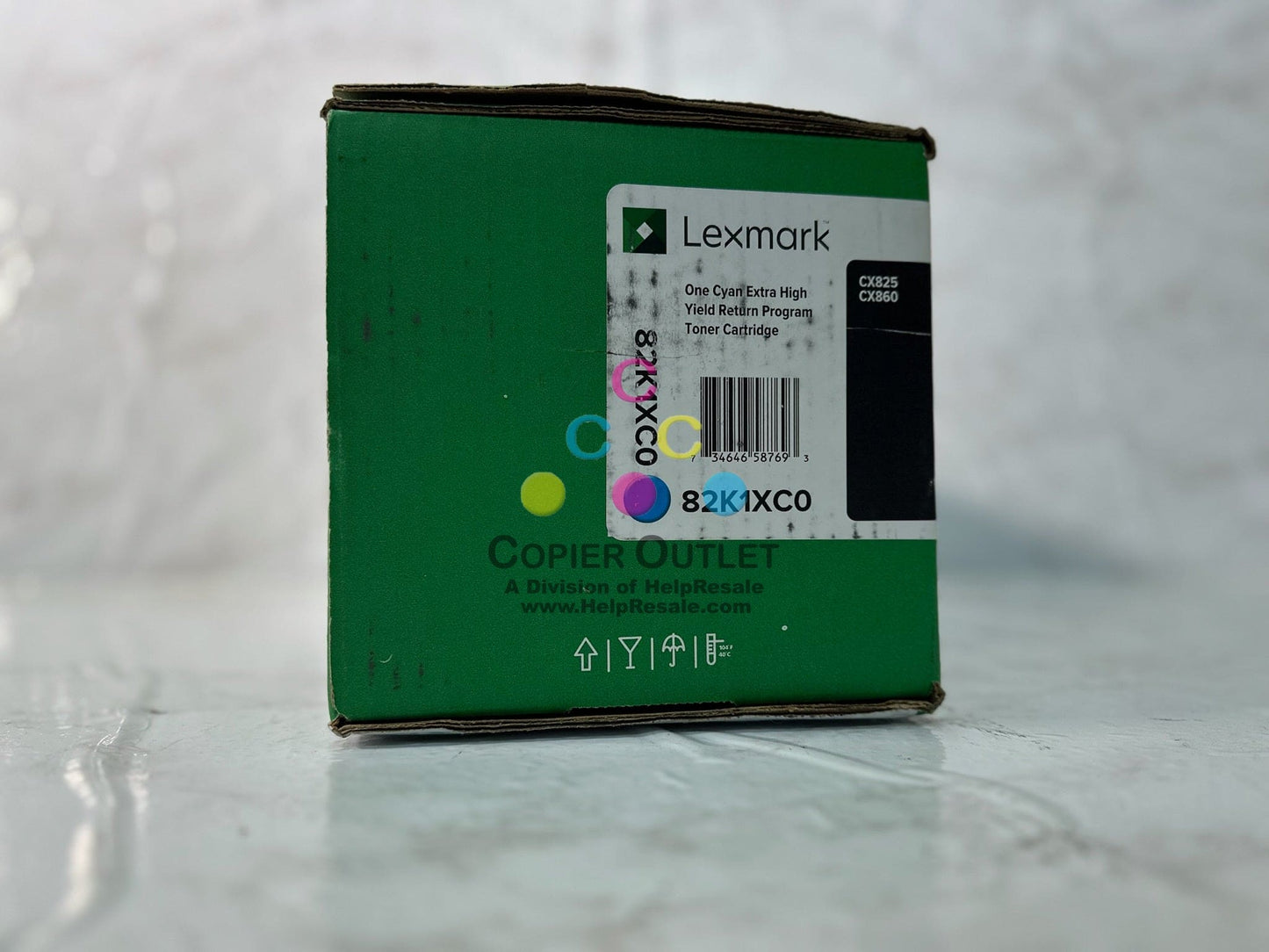 New OEM Lexmark CX825, CX860 Cyan Extra High Yield Return Program Toner 82K1XC0