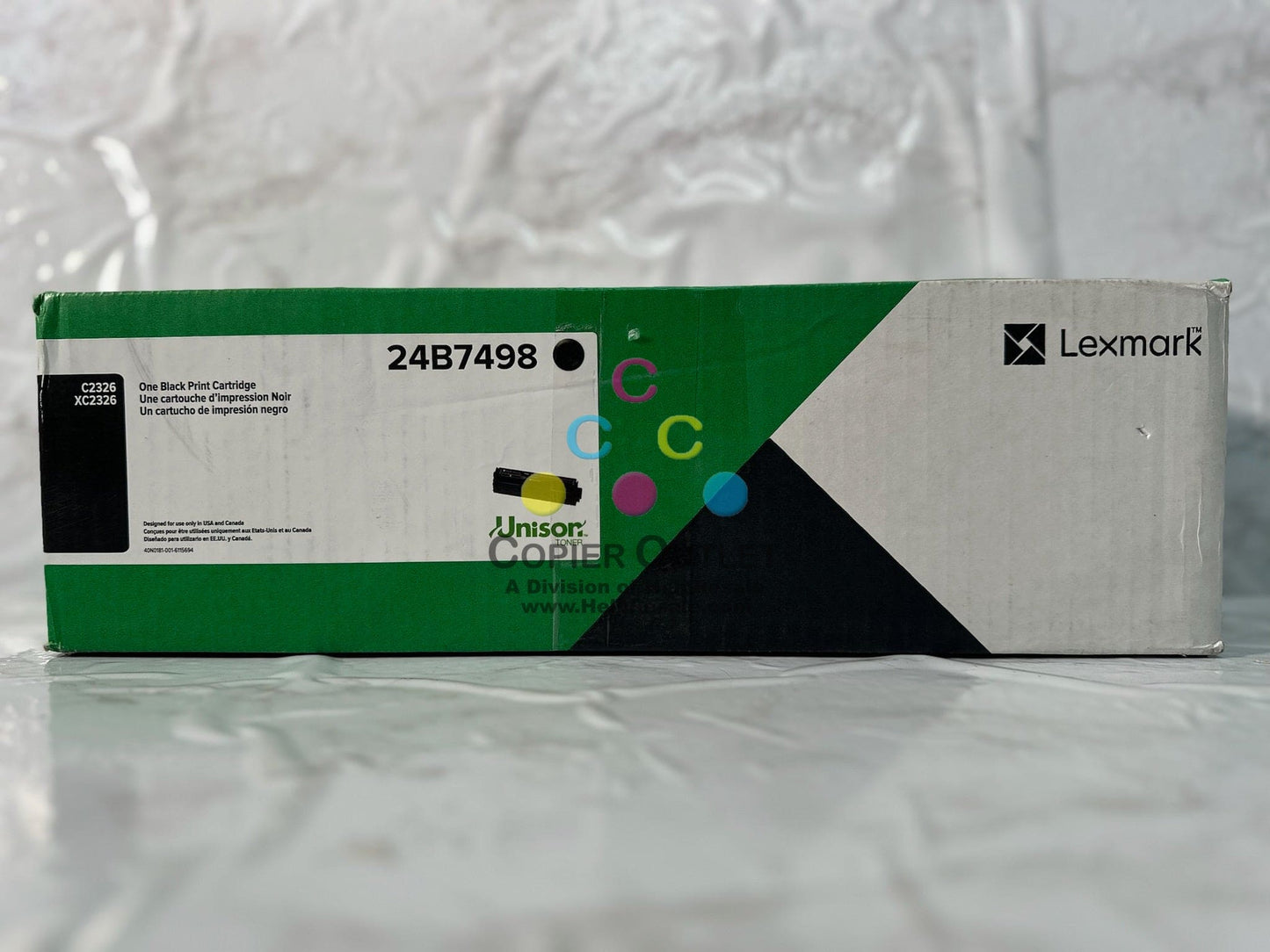 New OEM Lexmark C2326, XC2326 Black Toner Cartridge 24B7498 Same Day Shipping