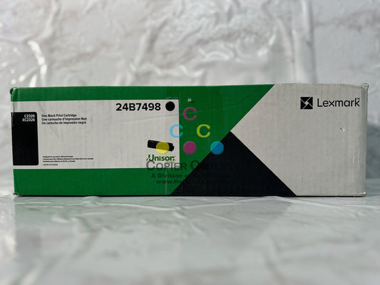 New OEM Lexmark C2326, XC2326 Black Toner Cartridge 24B7498 Same Day Shipping