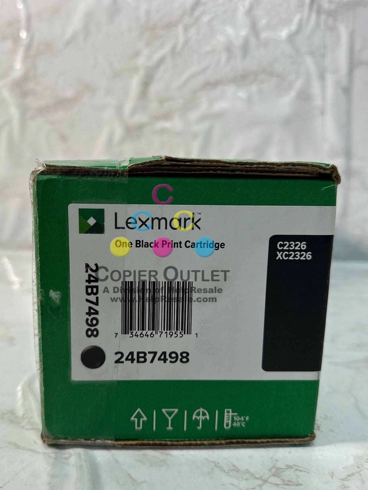 New OEM Lexmark C2326, XC2326 Black Toner Cartridge 24B7498 Same Day Shipping