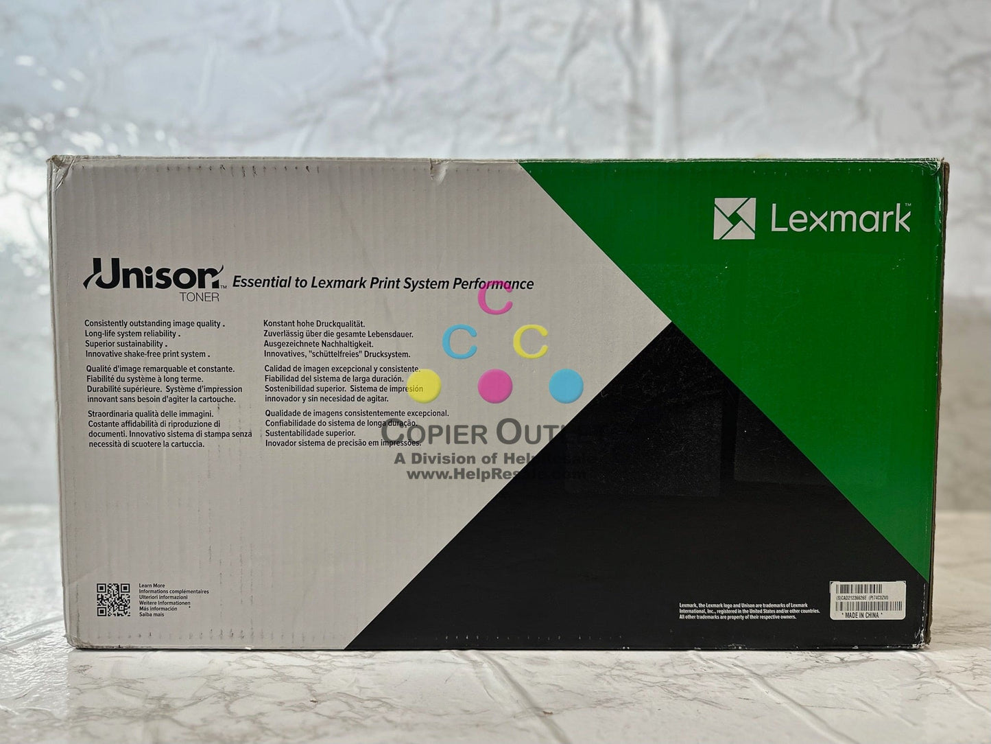 New Open Box Genuine Lexmark XC4150,CS720de,CS725 Color Imaging Kit 74C0ZV0