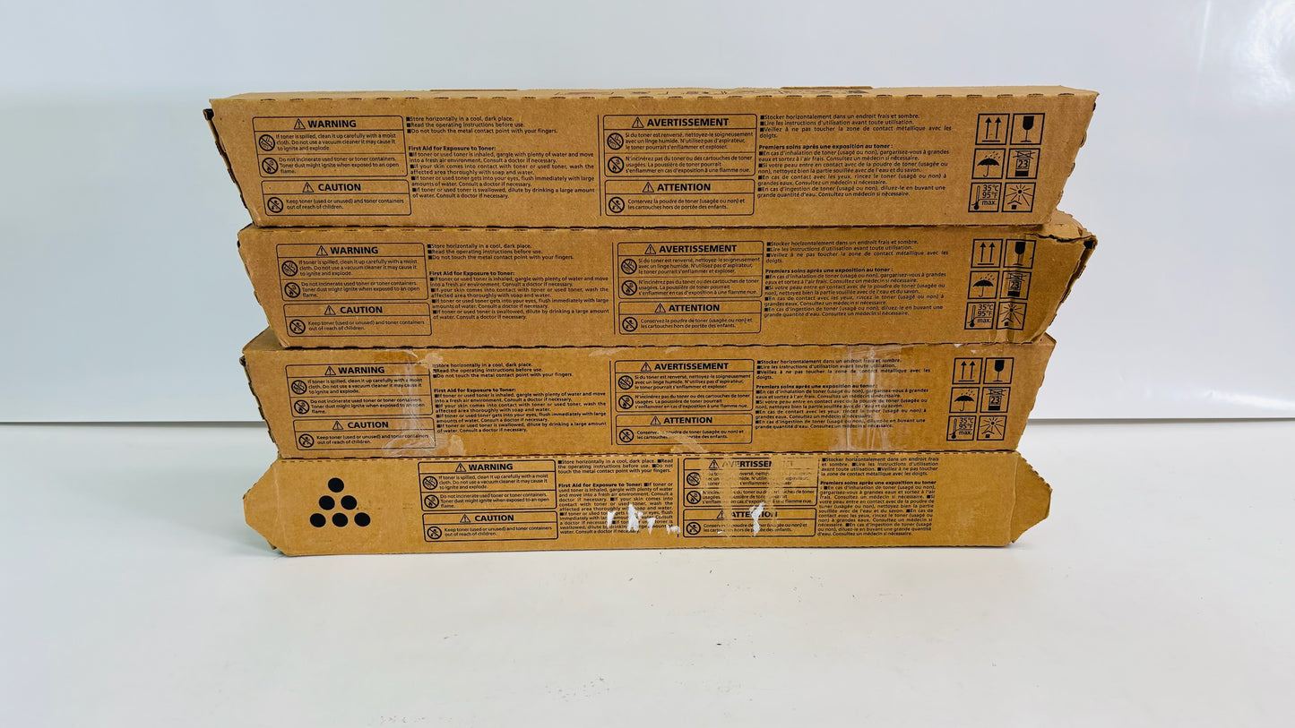 4 Cosmetic Genuine Ricoh MPC2503, C2503H MYKK Toners 841918, 841919, 841920