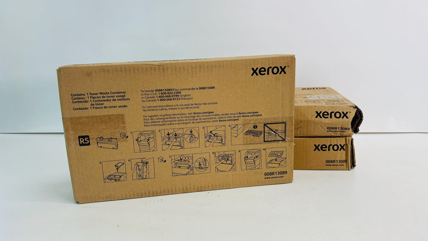 3 Genuine Xerox 7120/7125/7220/7225 Waste Toner Containers 008R13089 (8R13089)