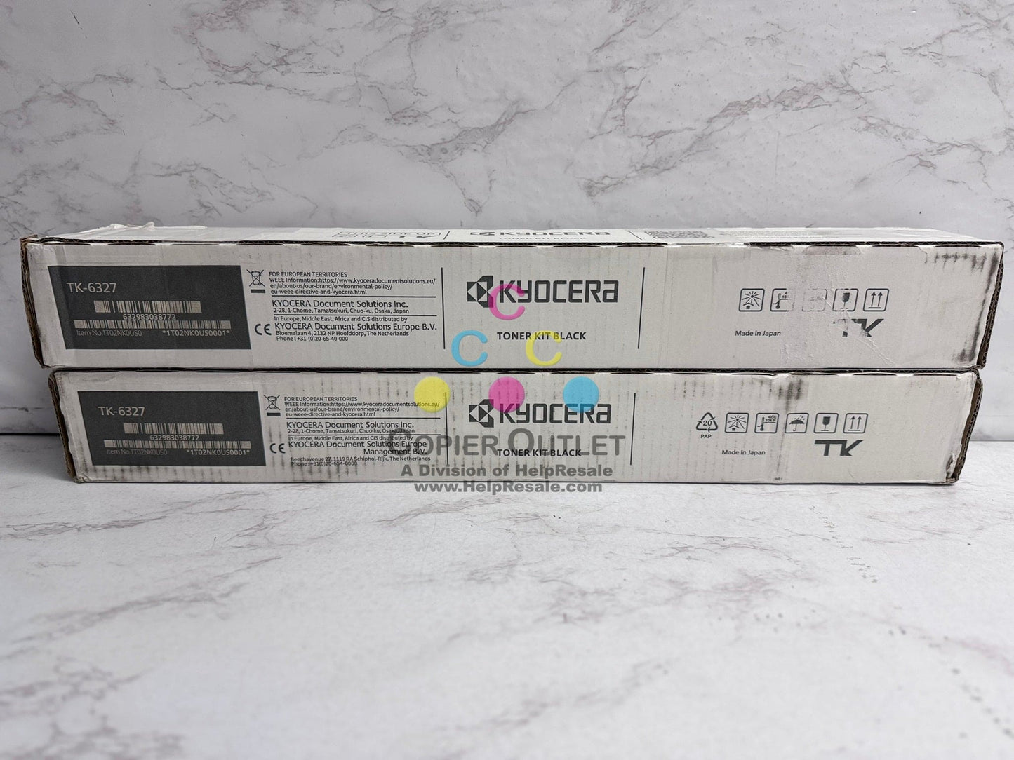 2 Cosmetic OEM Kyocera TASKalfa CS4002i,CS4003i,CS6002i,CS6003i TK-6327K Toners