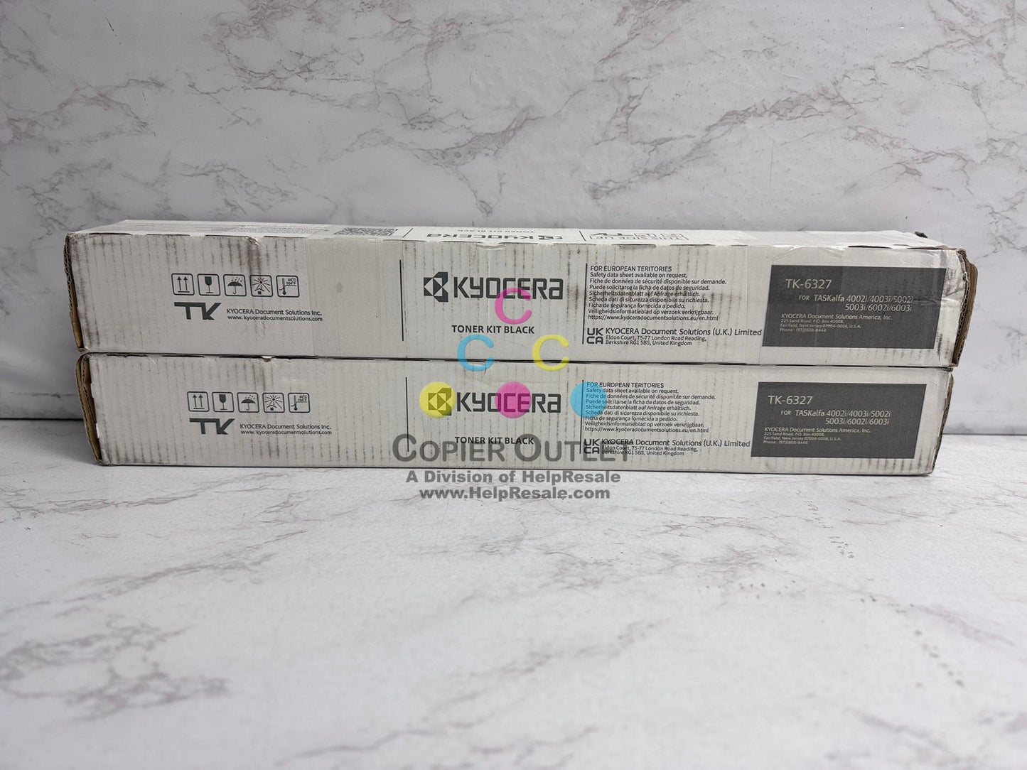 2 Cosmetic OEM Kyocera TASKalfa CS4002i,CS4003i,CS6002i,CS6003i TK-6327K Toners