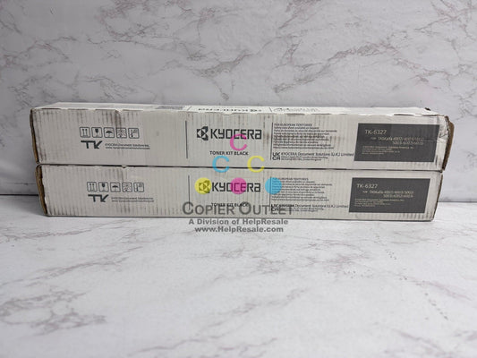 2 Cosmetic OEM Kyocera TASKalfa CS4002i,CS4003i,CS6002i,CS6003i TK-6327K Toners