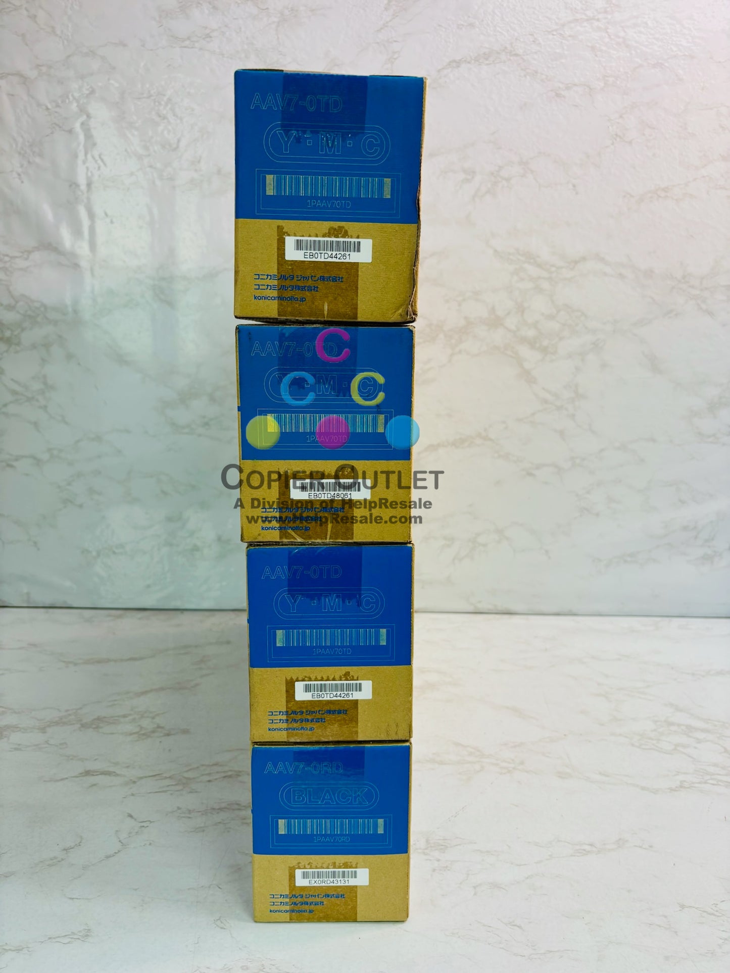 4 Genuine Konica BH C250i,C251i Black & Color Drum Unit DR316, AAV7-0TD,0RD