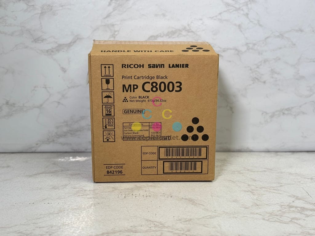 New Genuine Ricoh MP C8003,C6500,C8000,C6503 Black Toner Cartridge 842196