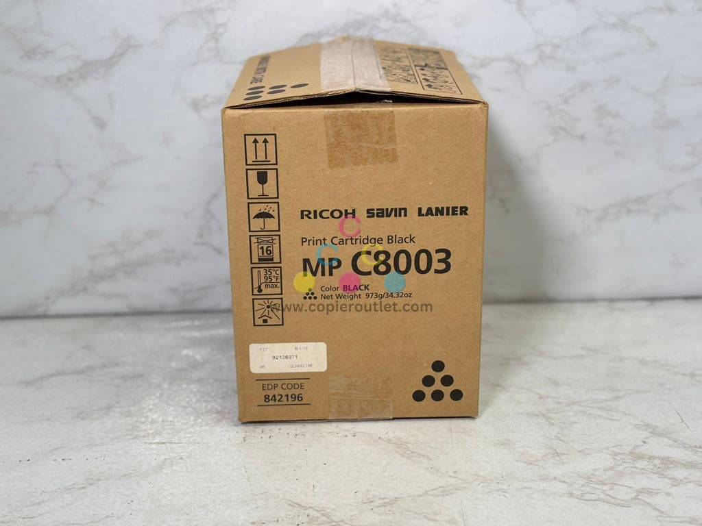 New Genuine Ricoh MP C8003,C6500,C8000,C6503 Black Toner Cartridge 842196