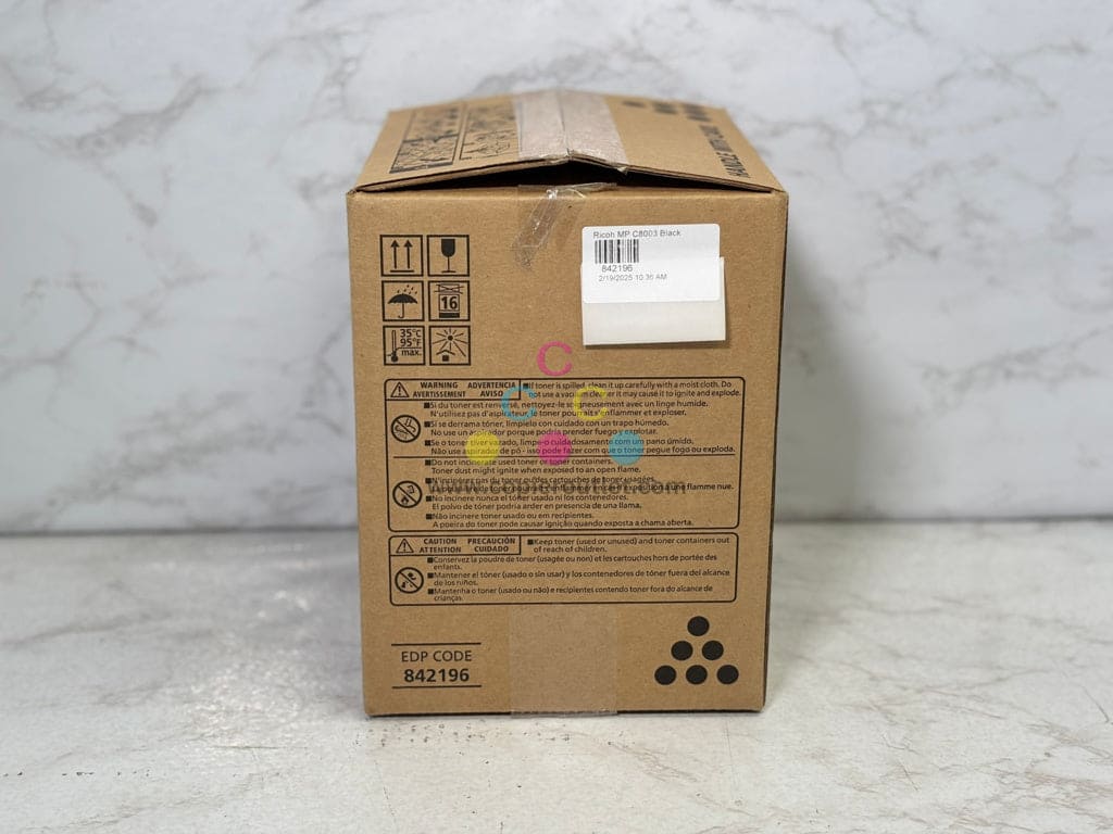 New Genuine Ricoh MP C8003,C6500,C8000,C6503 Black Toner Cartridge 842196