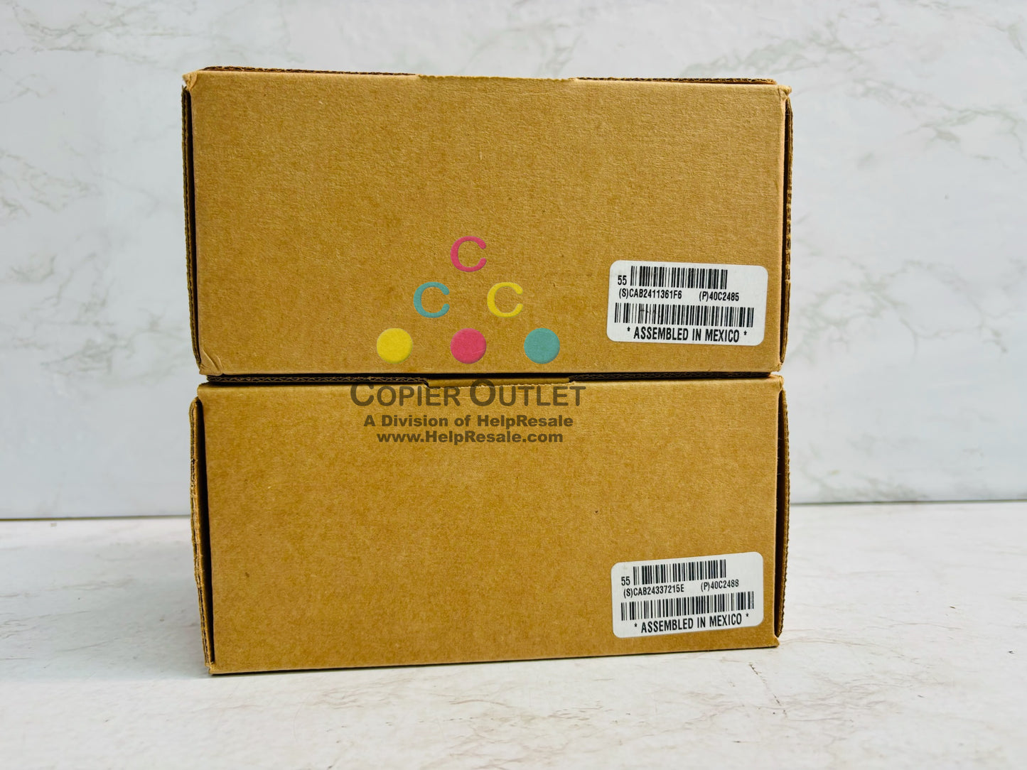2 Genuine Sharp MX-C407F,MX-C507F Cyan & Black Toners MX-C50TC, MX-C50TB