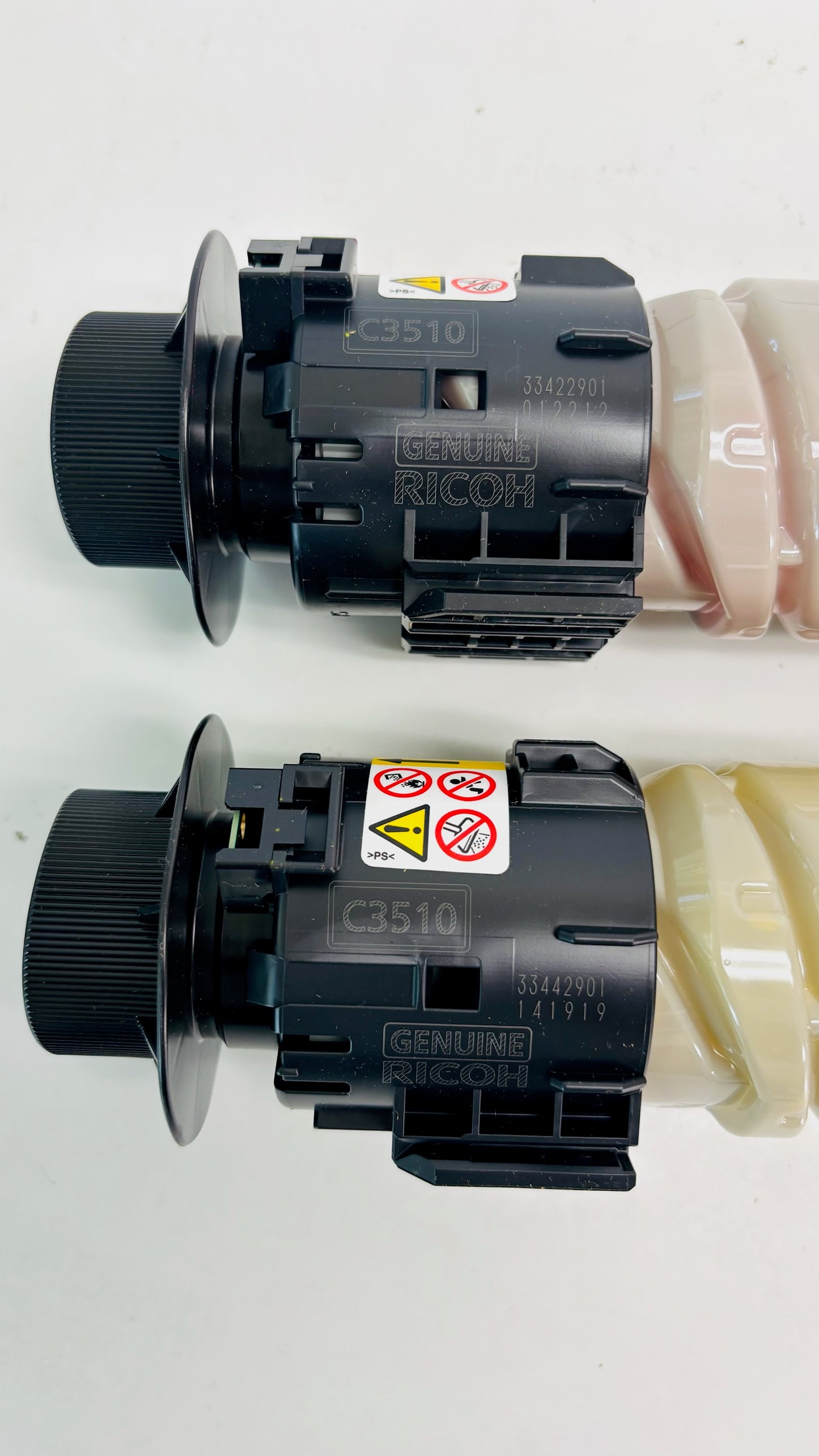2 Open Genuine Ricoh IMC3010, IMC3510 Magenta & Yellow Toners 842551, 842552