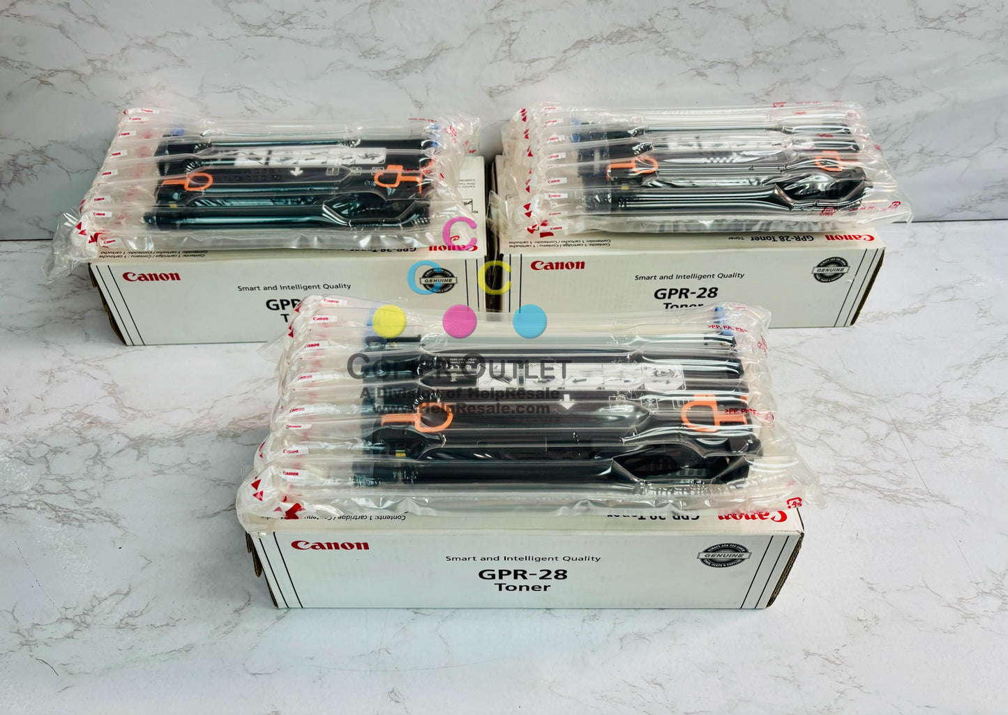 3 New Open Genuine Canon C1022,C1030 CMY Toners GPR-28C, GPR-28M, GPR-28Y