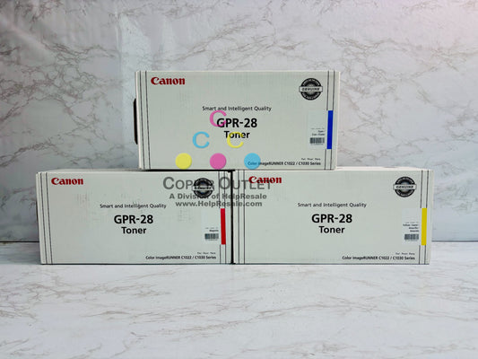 3 New Open Genuine Canon C1022,C1030 CMY Toners GPR-28C, GPR-28M, GPR-28Y