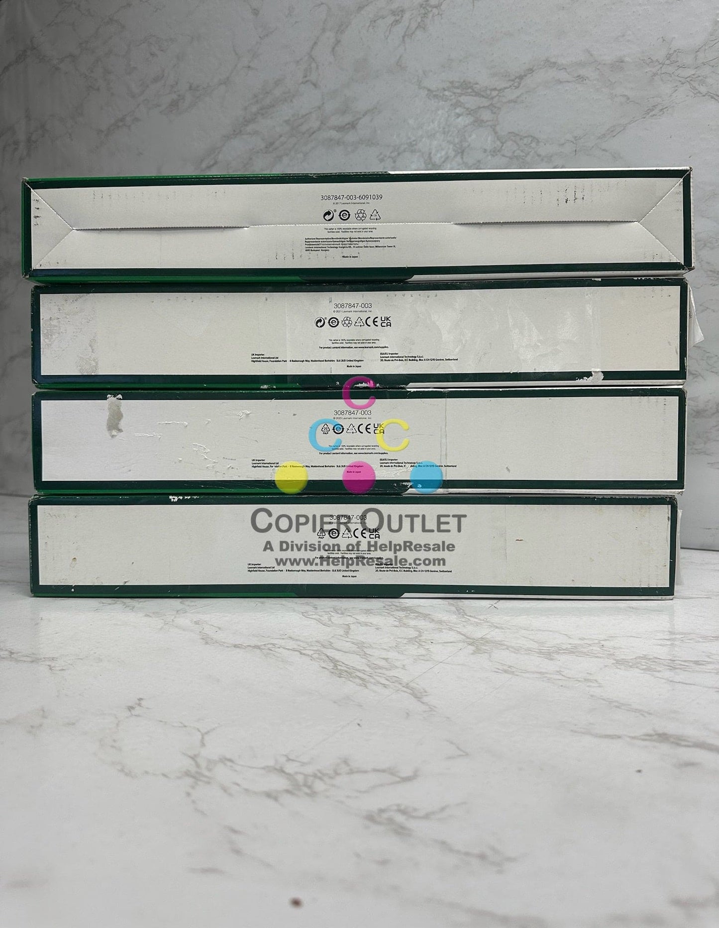 4 OEM Lexmark CX921,922,923,924 CMYK High Yield Toners 76C0HC0,M0,Y0, 86C0HK0