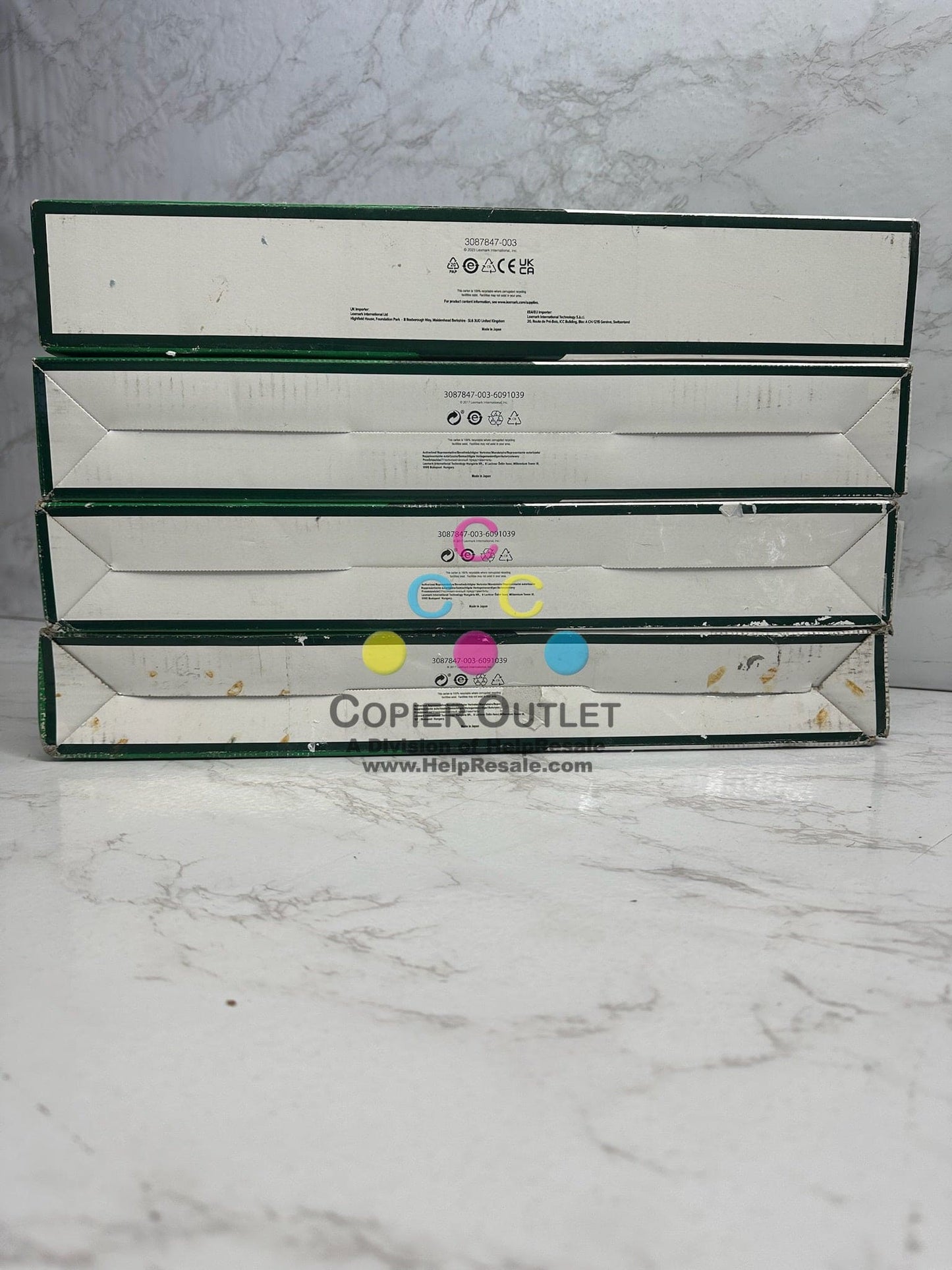 4 OEM Lexmark CX921,922,923,924 High Yield Toner 76C0HC0,86C0HK0(Cyanx2,Blackx2)