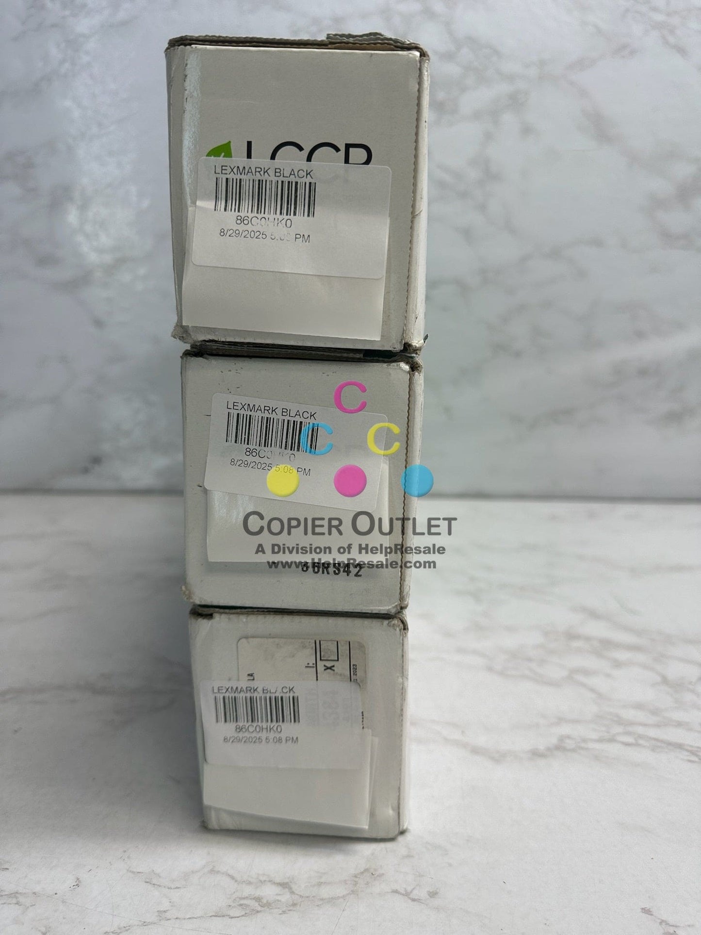 3 New Genuine Lexmark CX921,CX922,CX923,CX924 Black High Yield Toner 86C0HK0