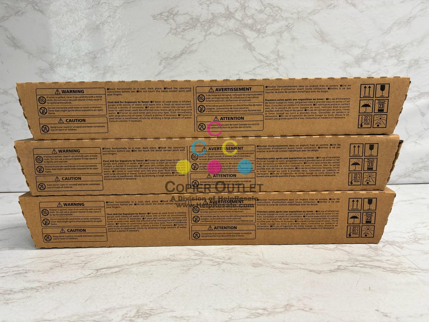 3 Genuine Ricoh IM C7010 Cyan, Mag & Black Toners 842634, 842636, 842637